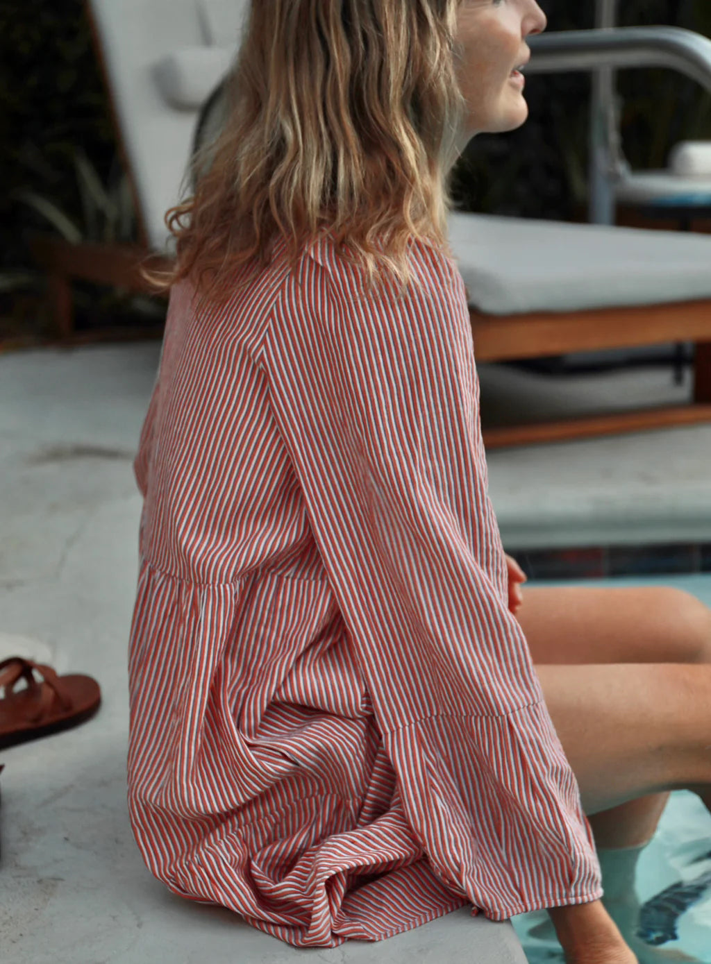 Poppy Dress - Fez Stripe