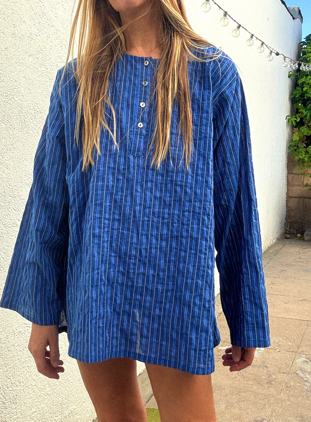 Corsica Top - Majorelle Stripe