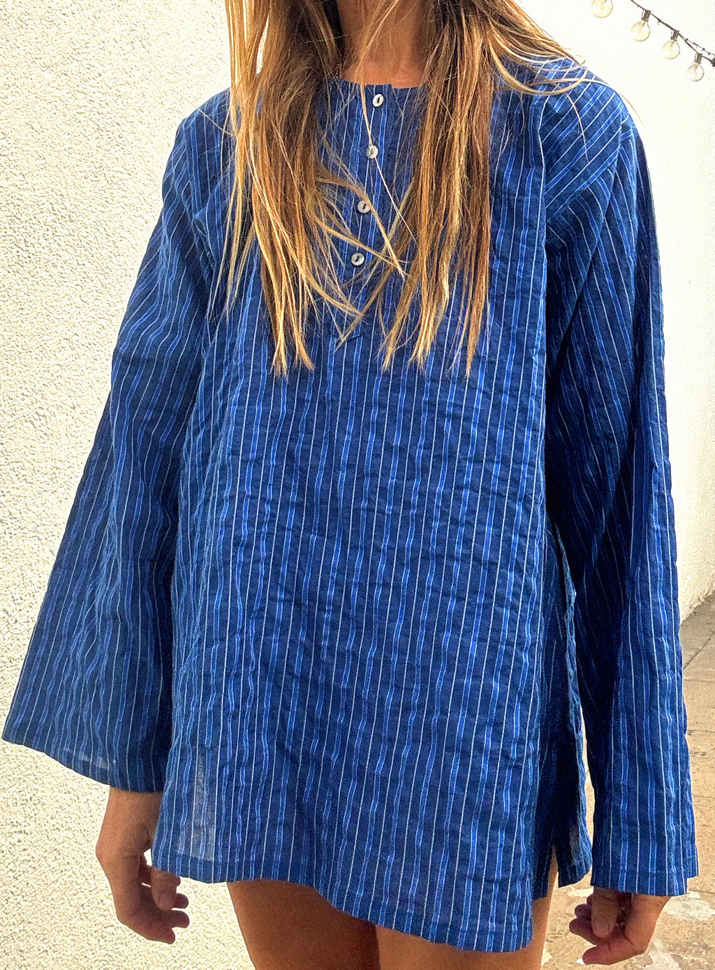 Corsica Top - Majorelle Stripe