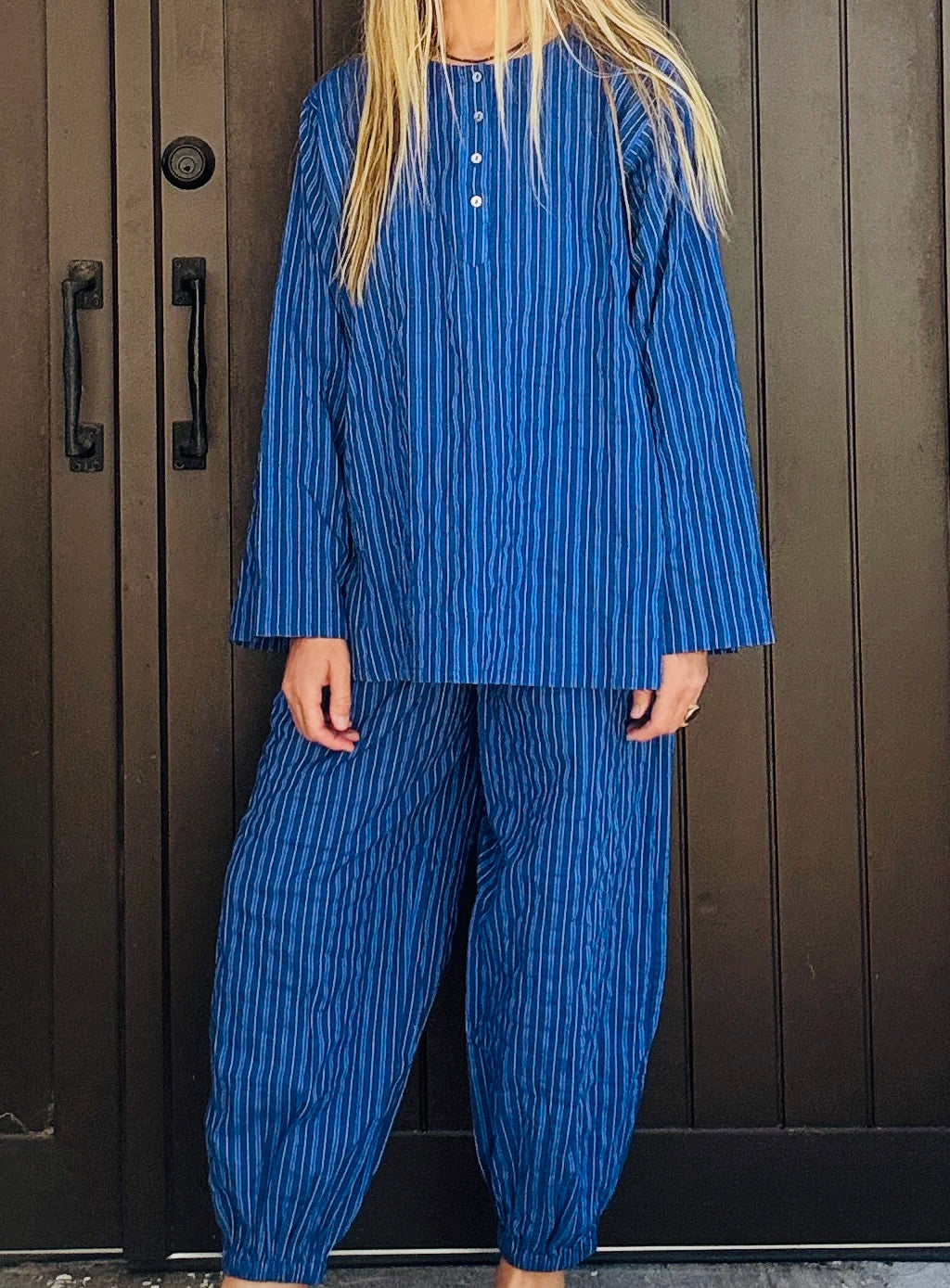 Playa Pant - Majorelle Stripe