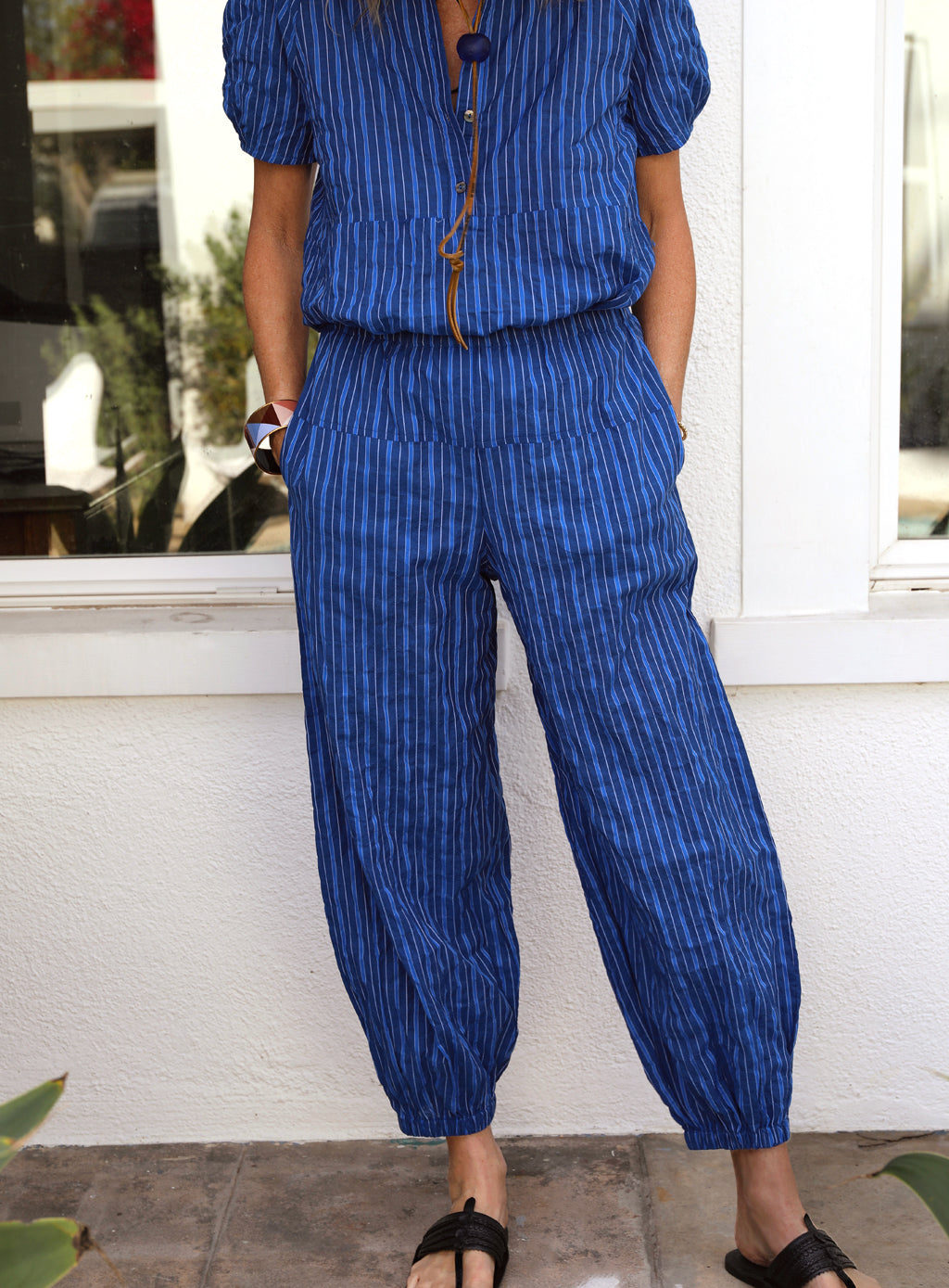 Playa Pant - Majorelle Stripe