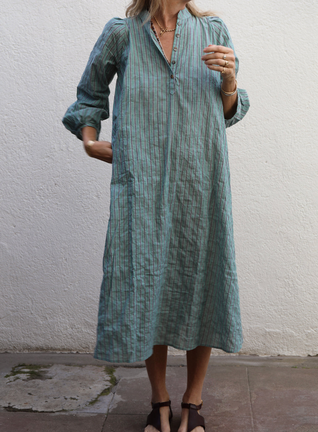 Atlin Dress - Acacia Stripe