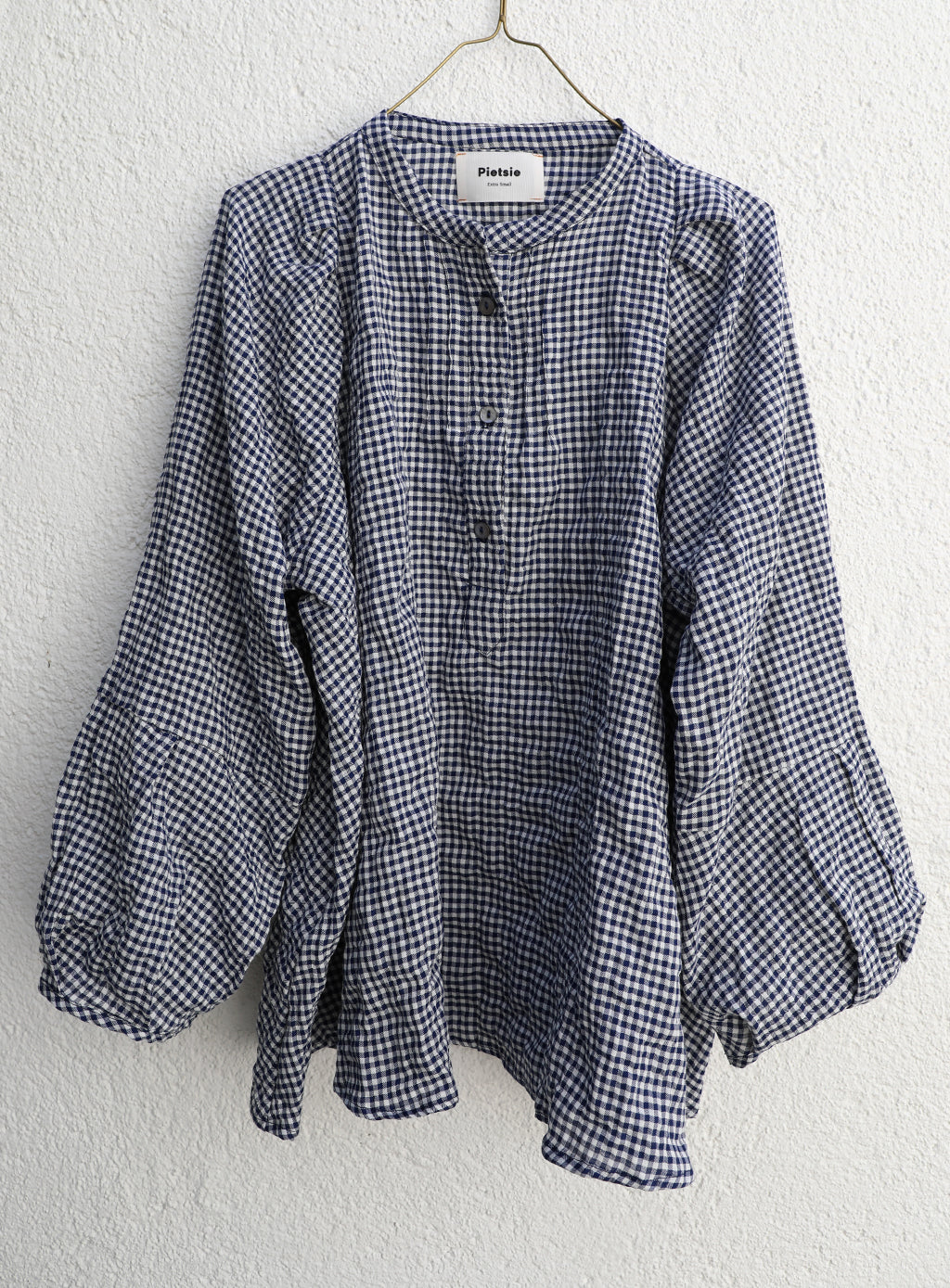 Atlin Top - Navy Check