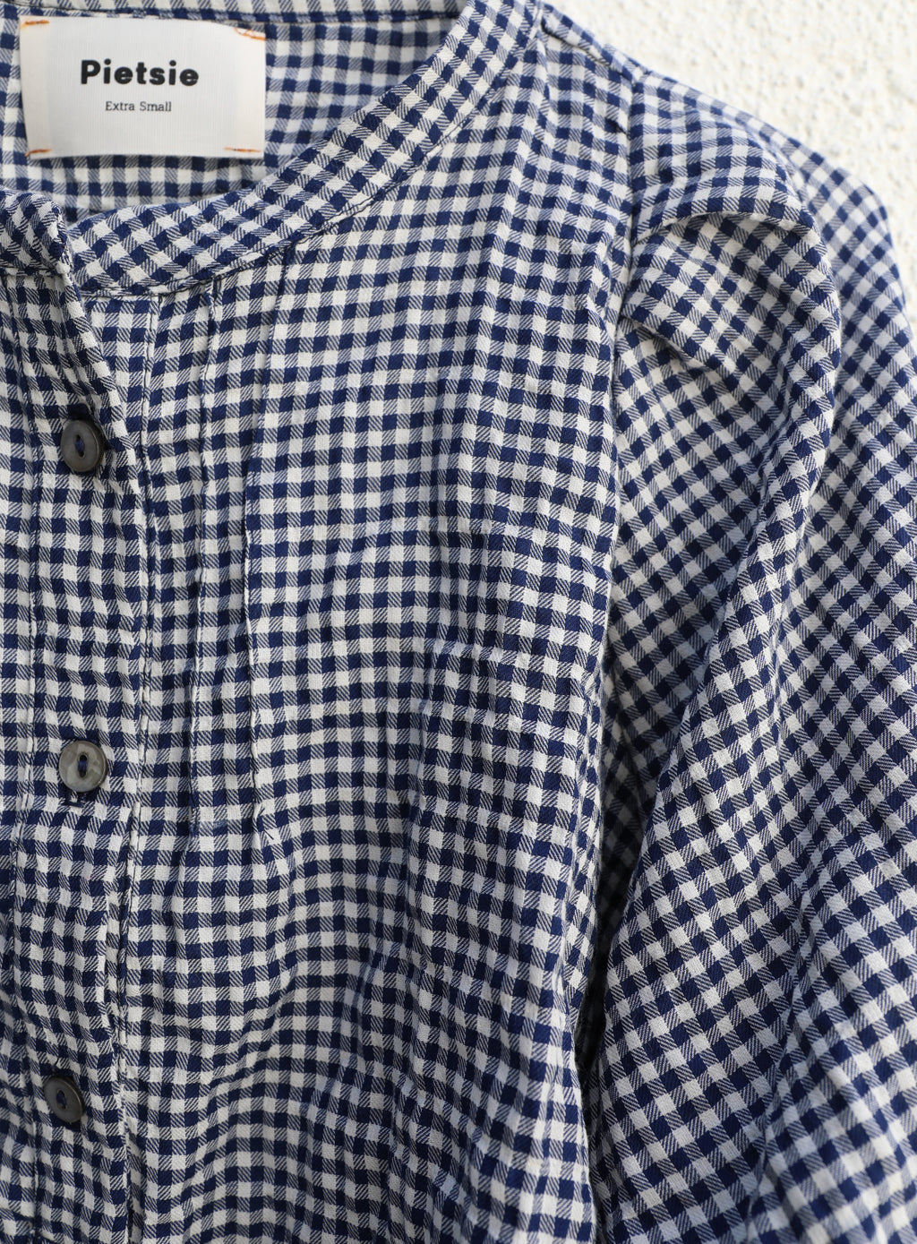 Atlin Top - Navy Check