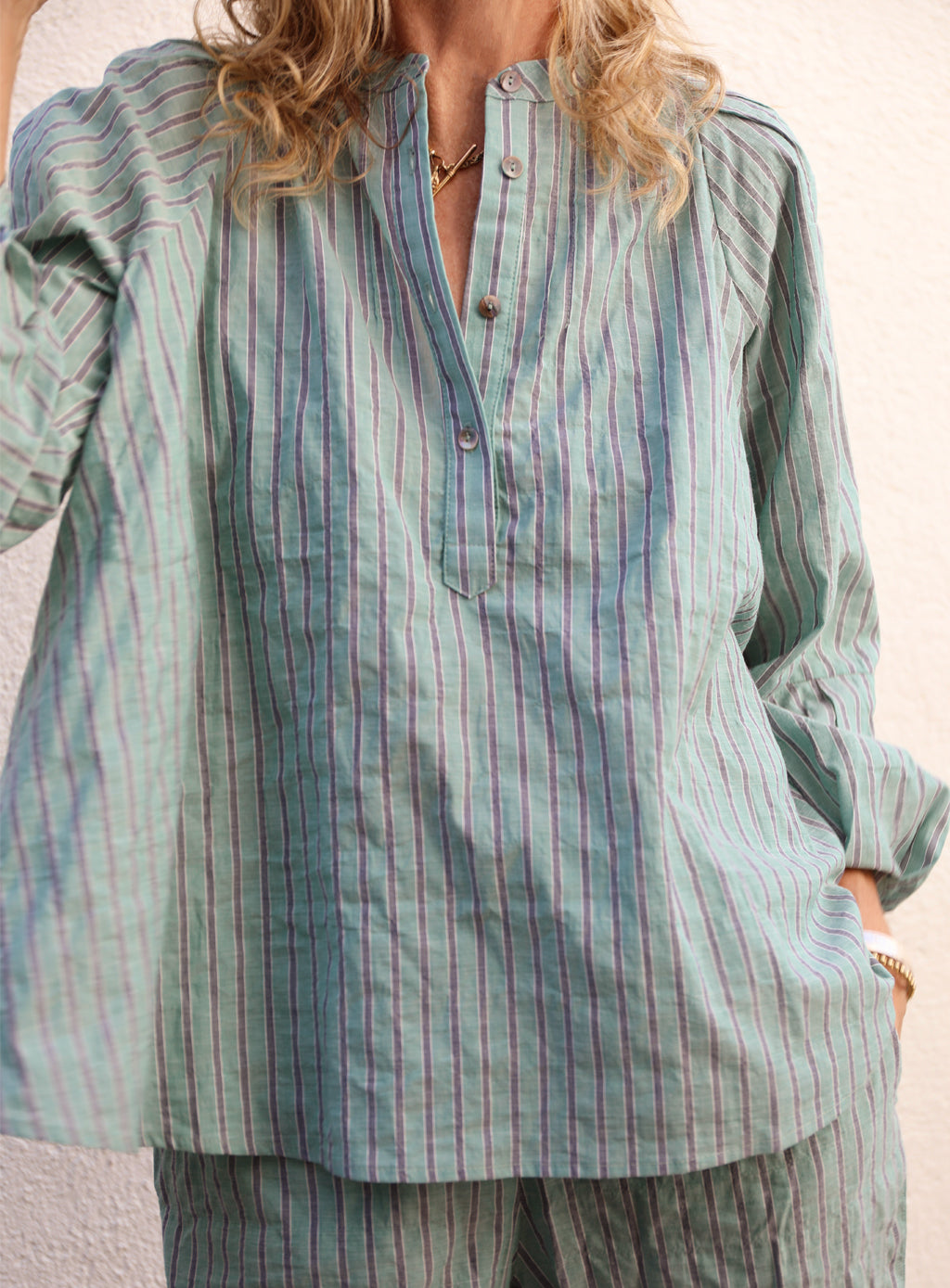 Atlin Top - Acacia Stripe