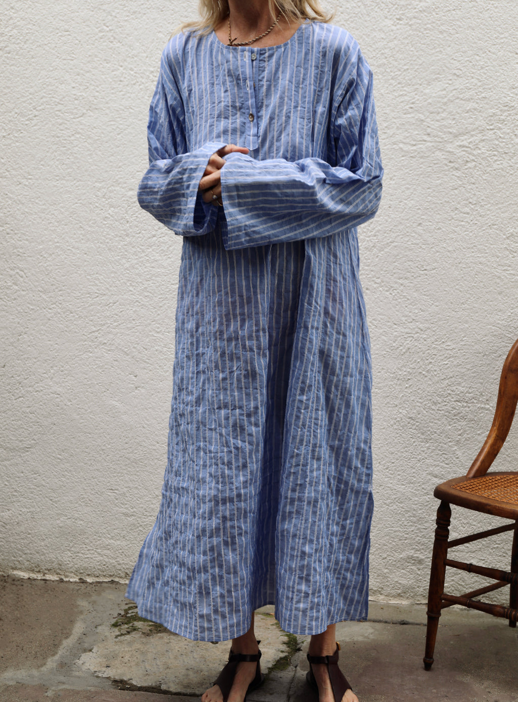 Bal Caftan - Biarritz Blue Stripe