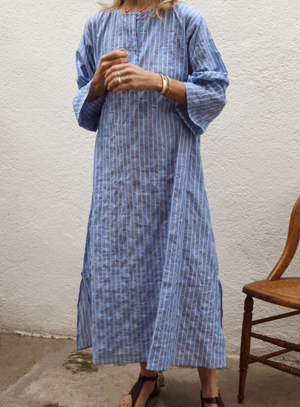 Bal Caftan - Biarritz Blue Stripe