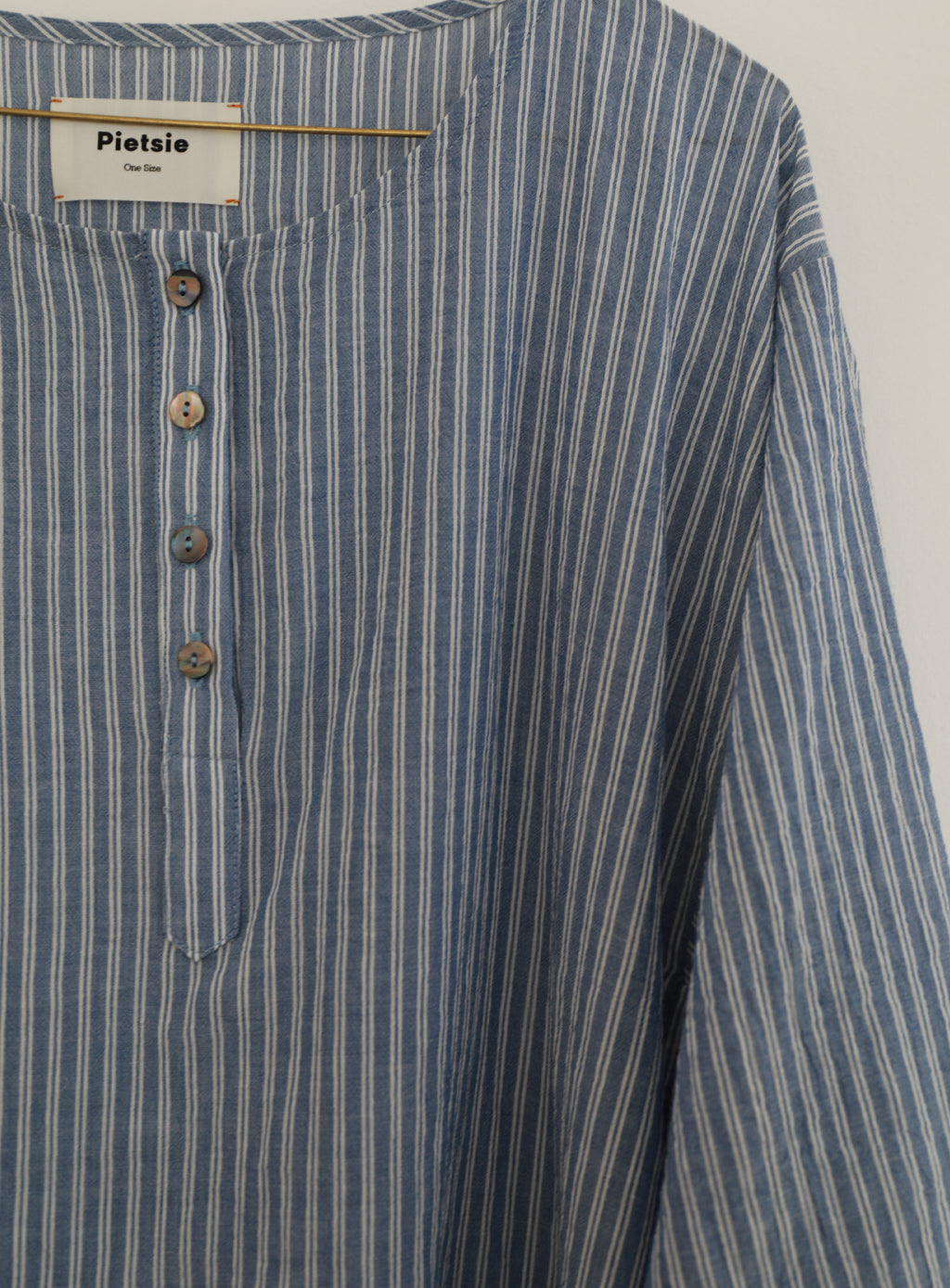 Bal Caftan - Blue &amp; White Stripe