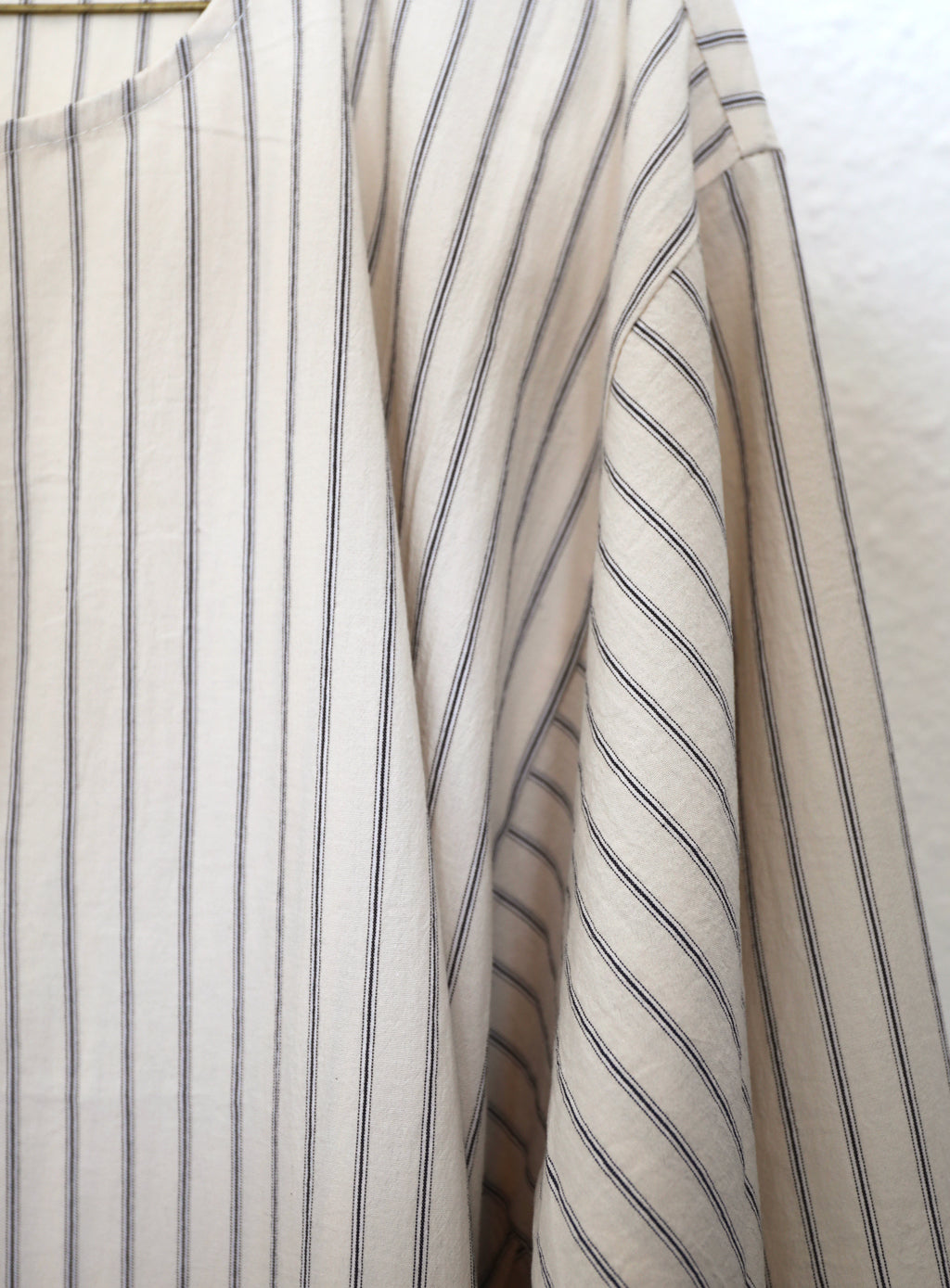 Bal Caftan - Cream Ticking Stripe