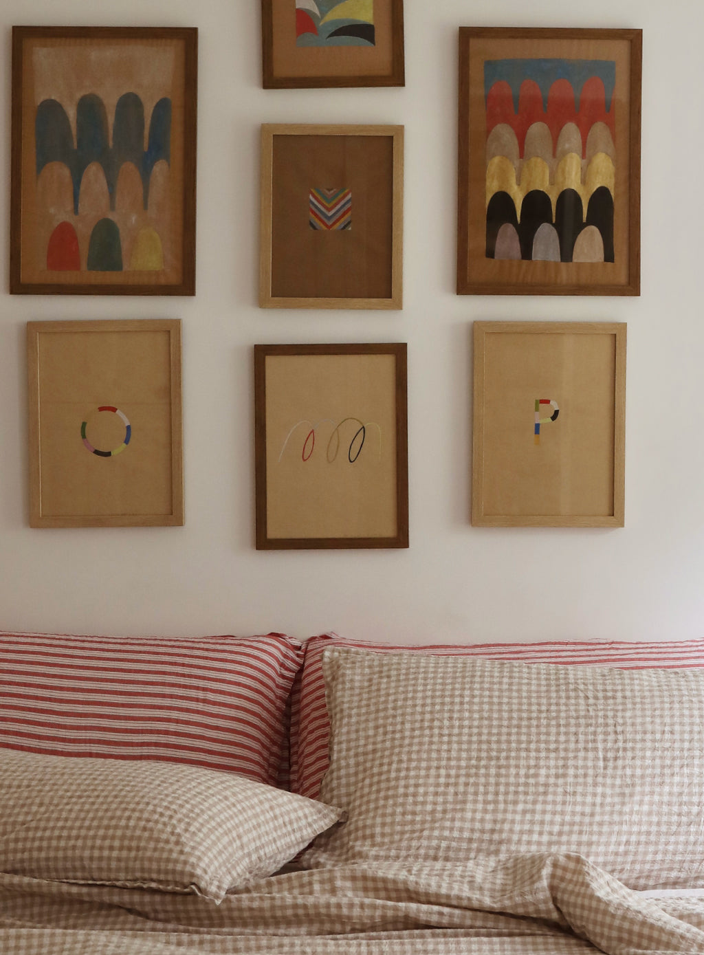 Bedding - Bisque Check