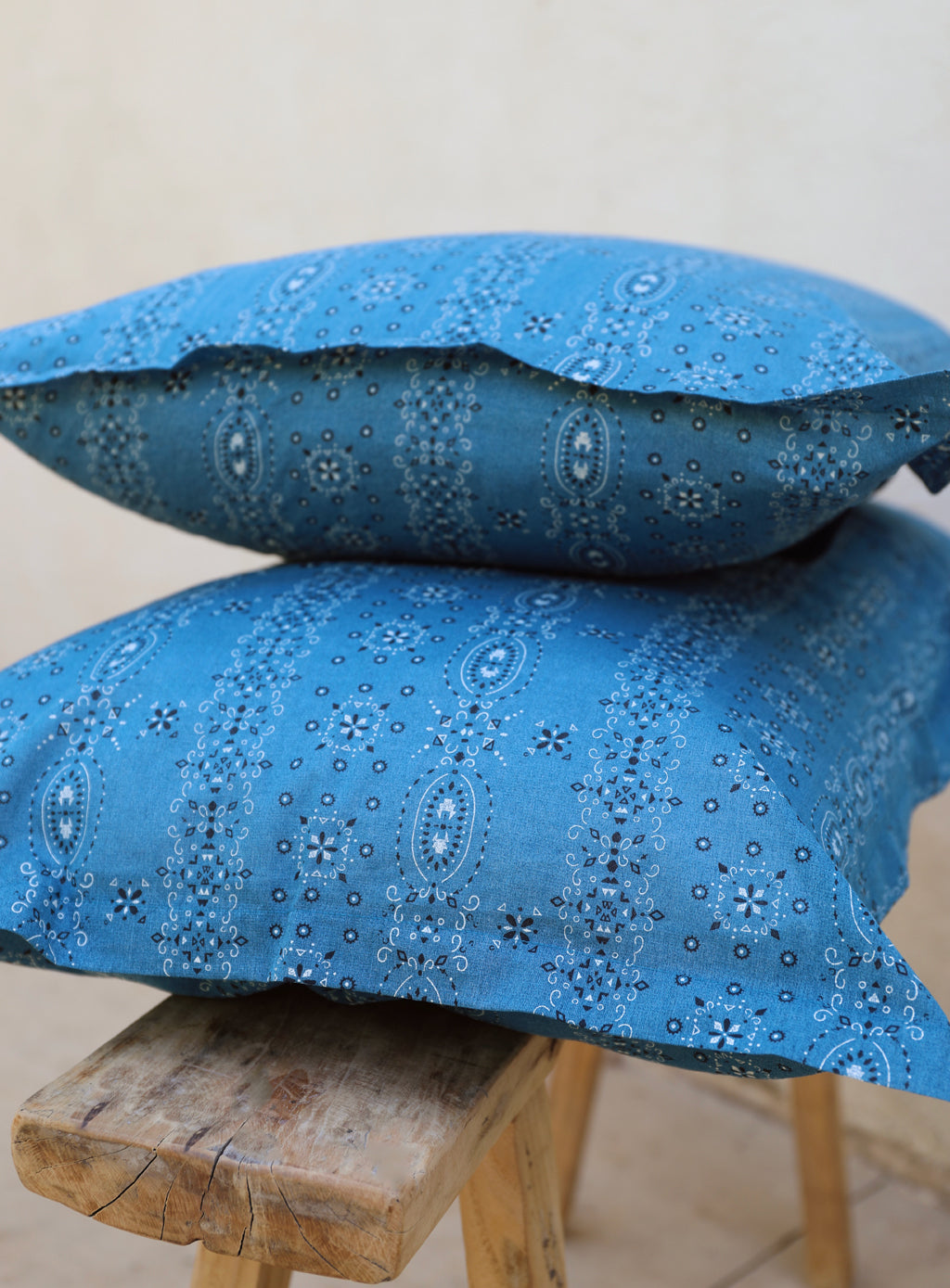 Pillow Cases - Blue Bandana