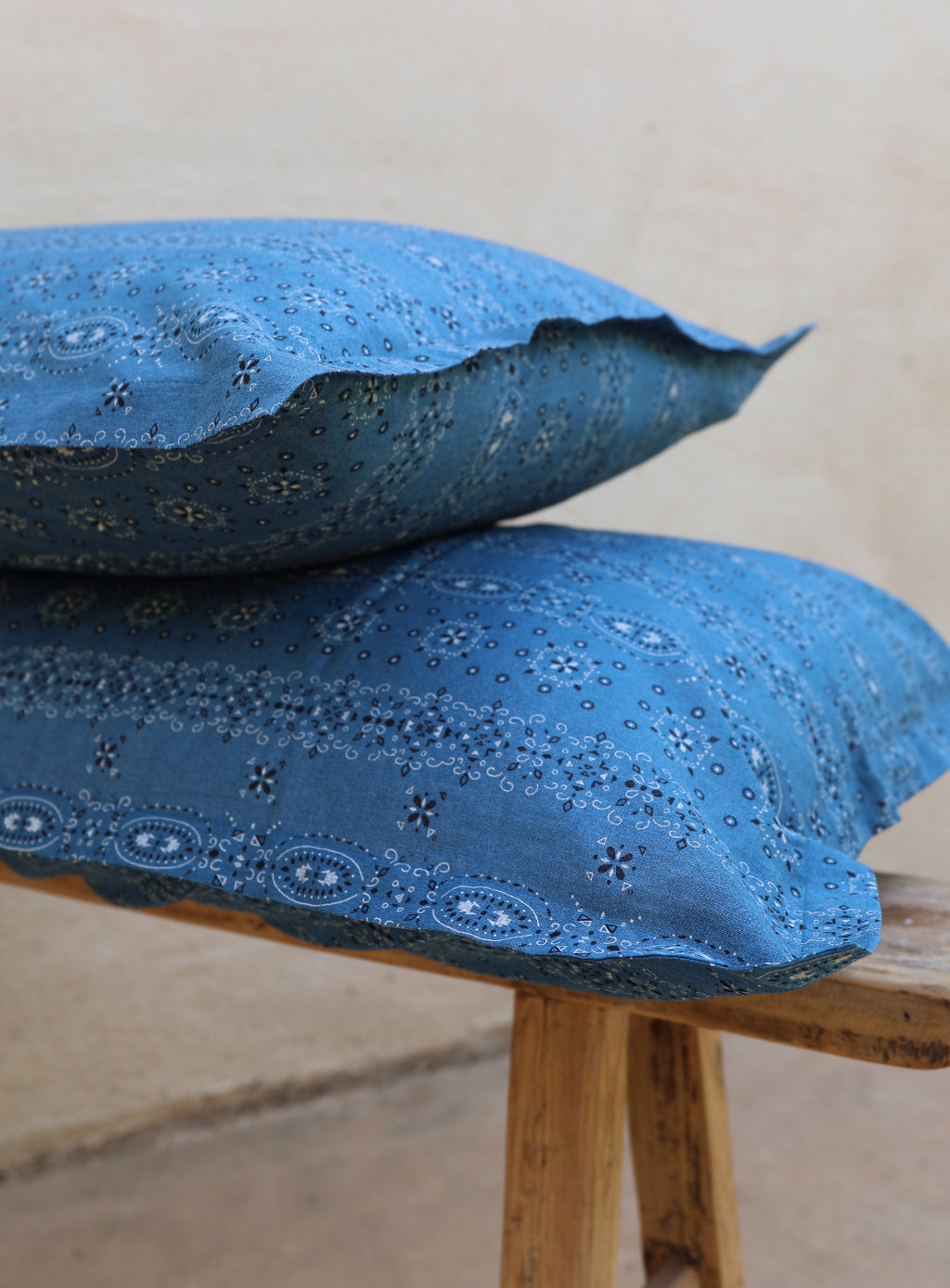 Pillow Cases - Blue Bandana