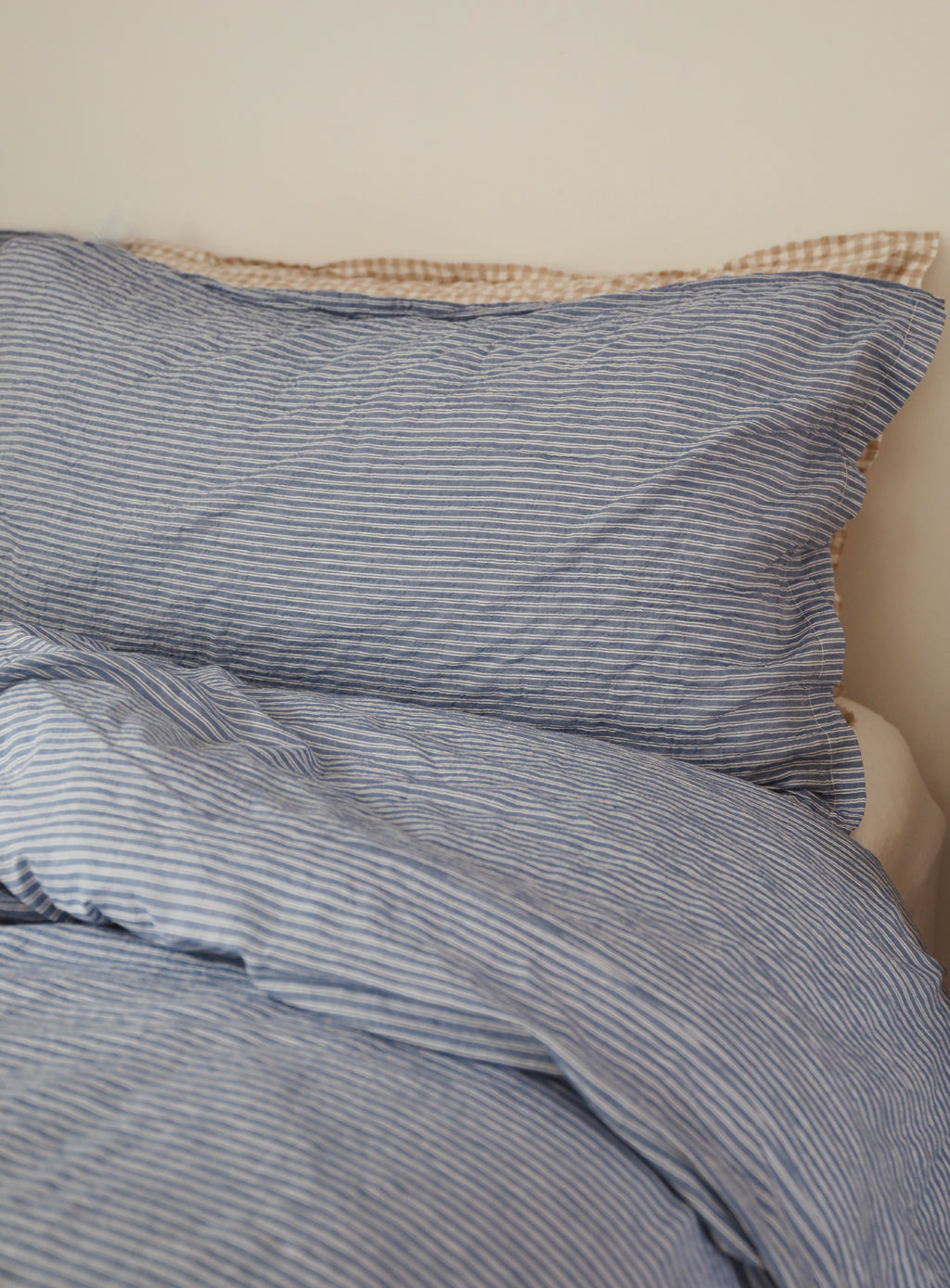 Bedding - Blue & White Stripe