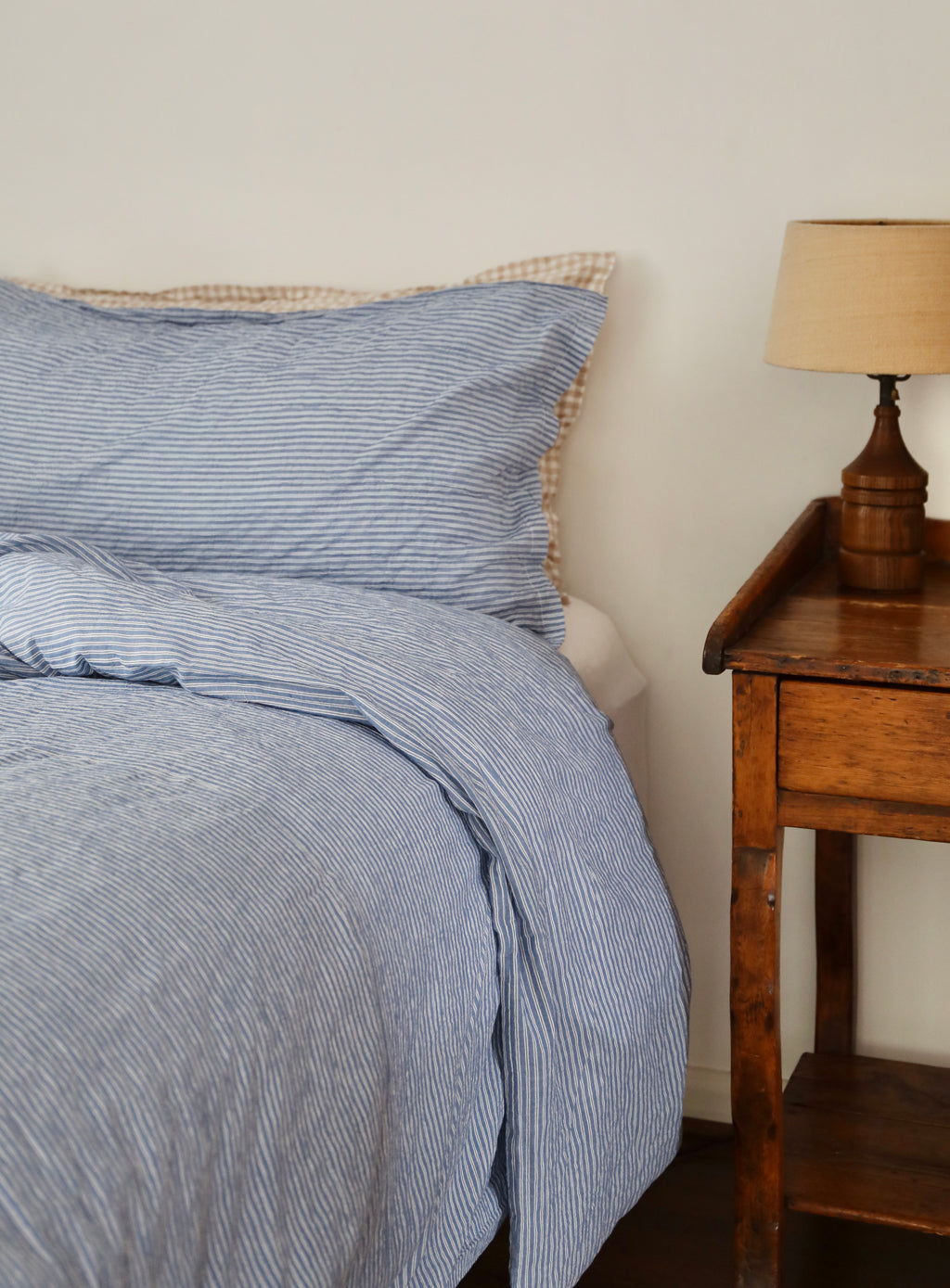 Bedding - Blue & White Stripe