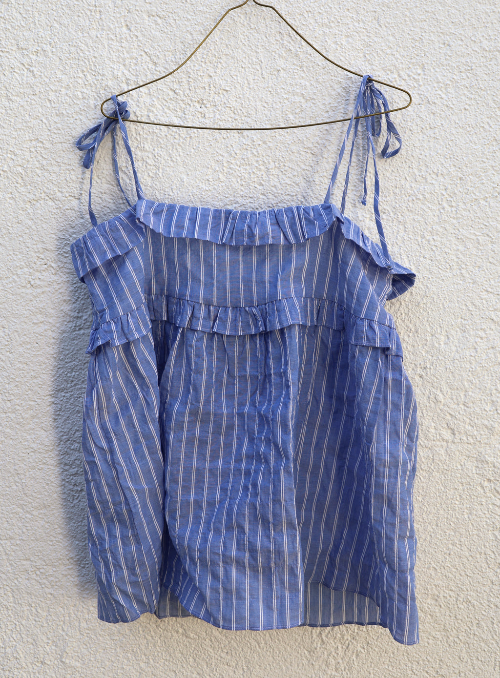 Chora Top - Blue Stripe - Medium