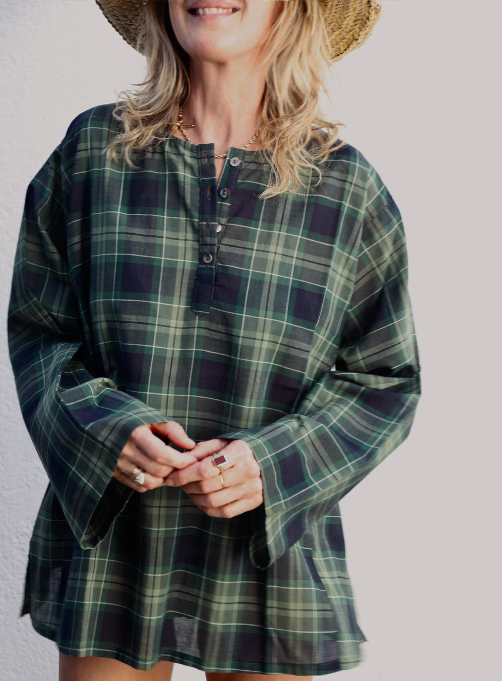 Corsica Top - Cypress Madras