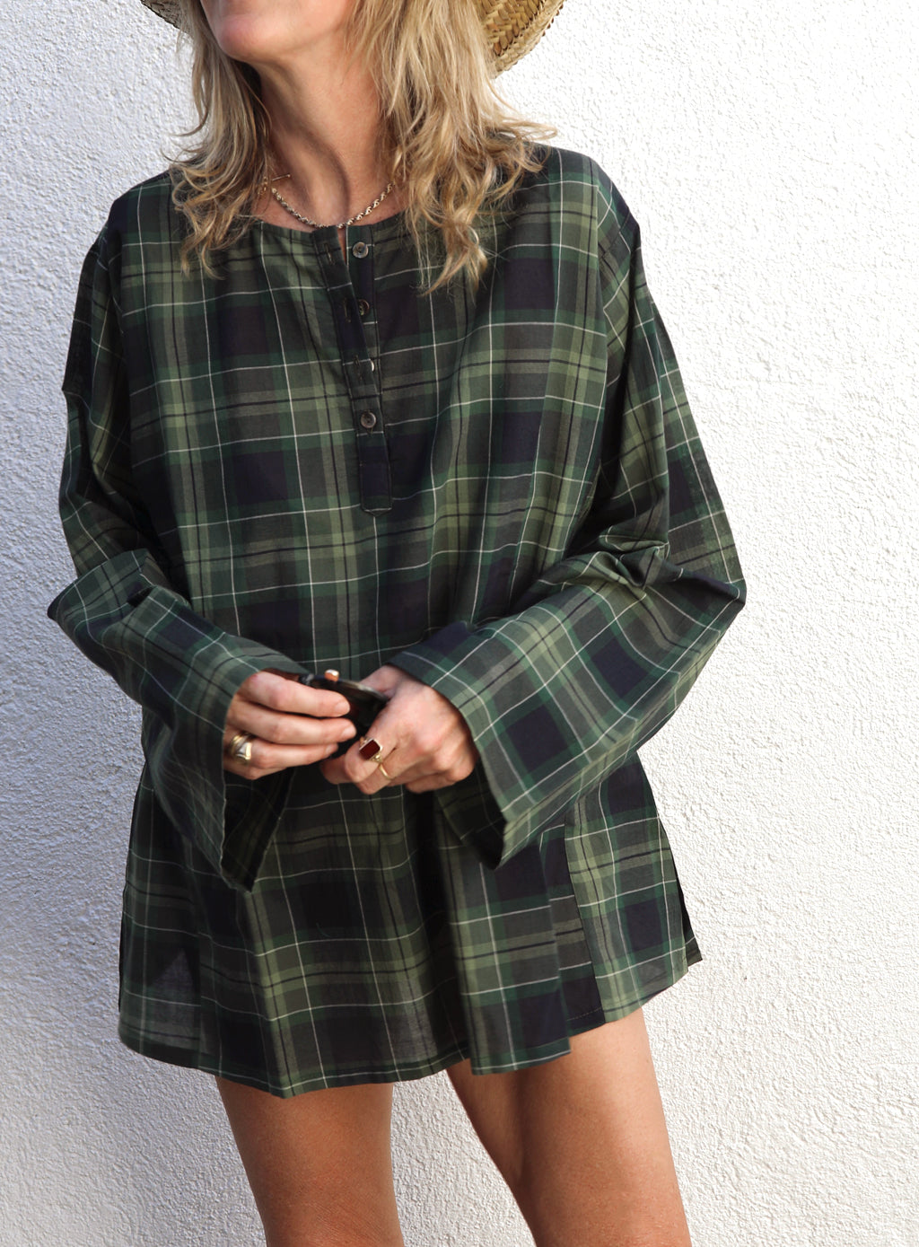 Corsica Top - Cypress Madras