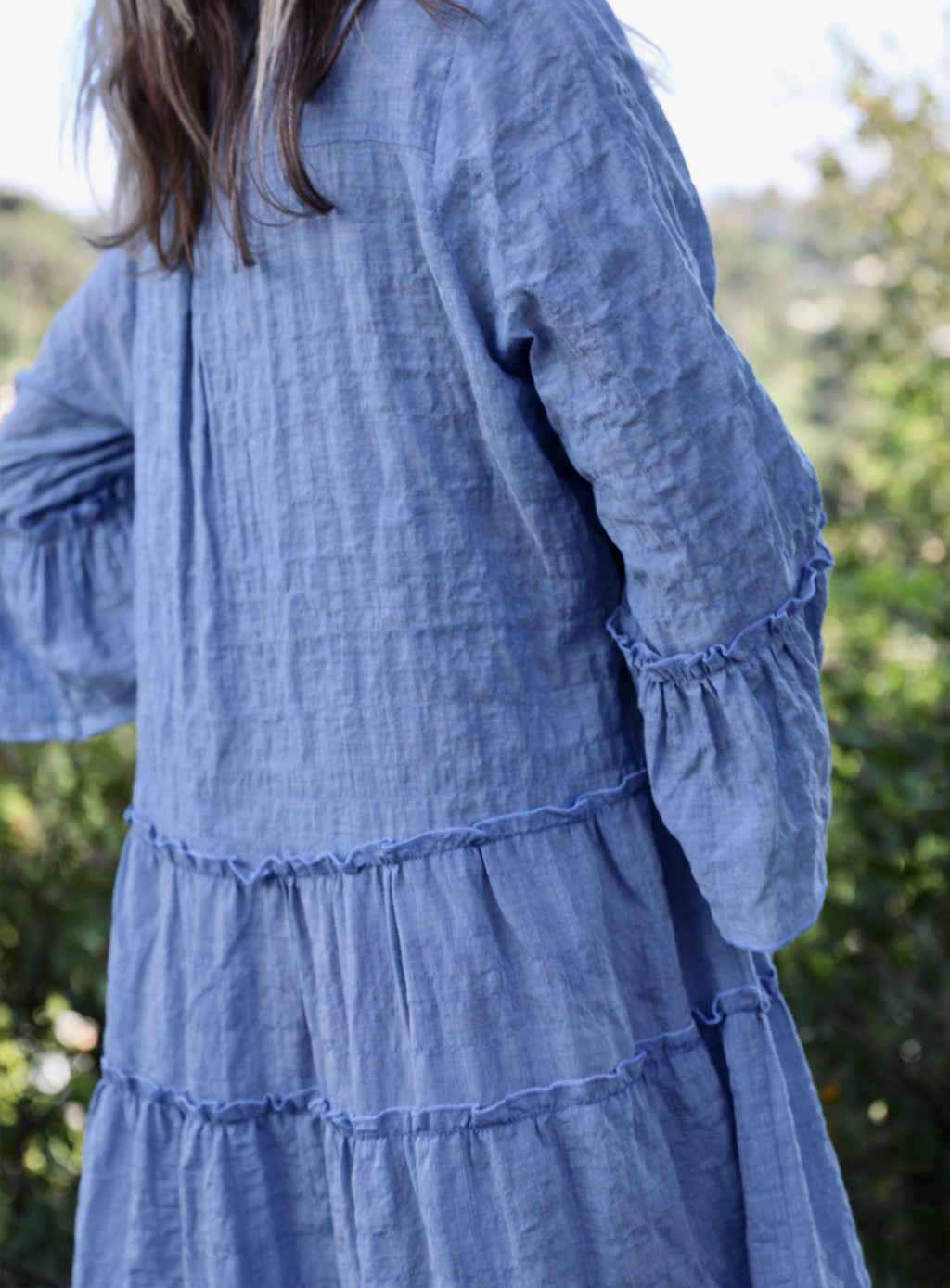 Dahlia Dress - French Blue Voile