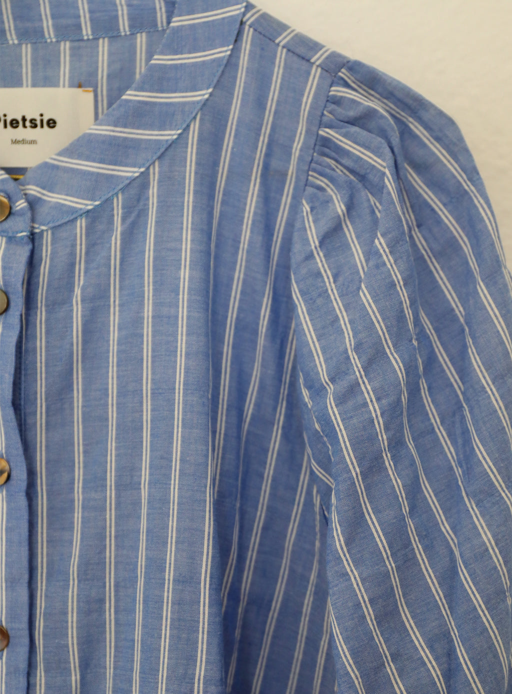 Dove Dress - Blue Stripe - Large