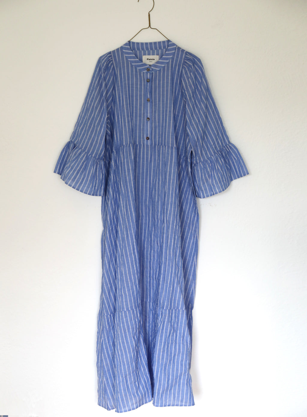 Dove Dress - Blue Stripe - Large
