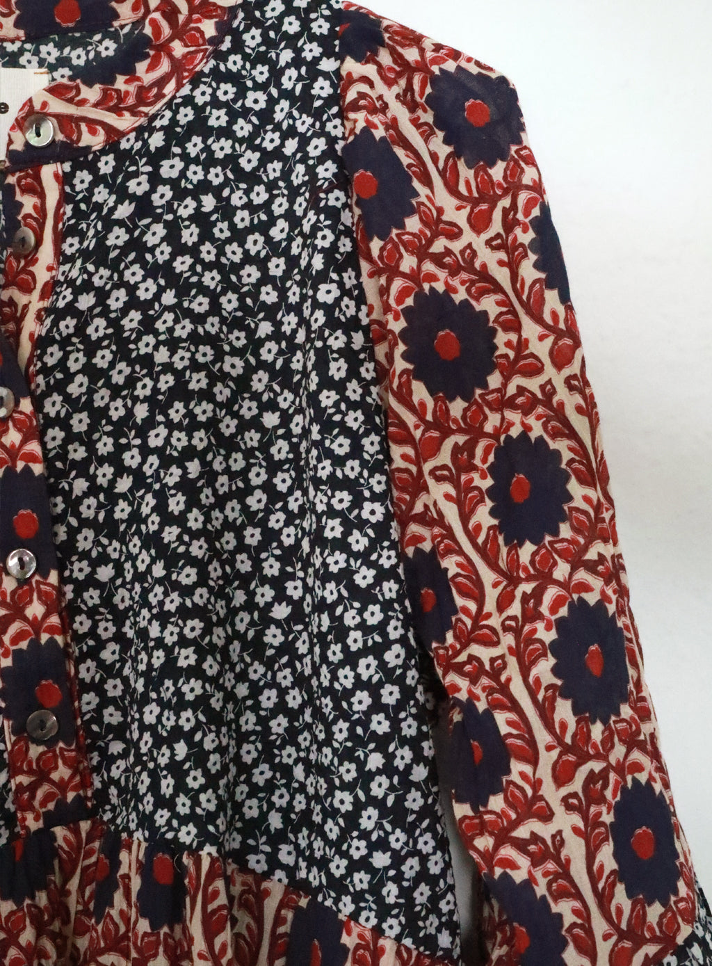 Dove Dress - Indigo Floral Mix