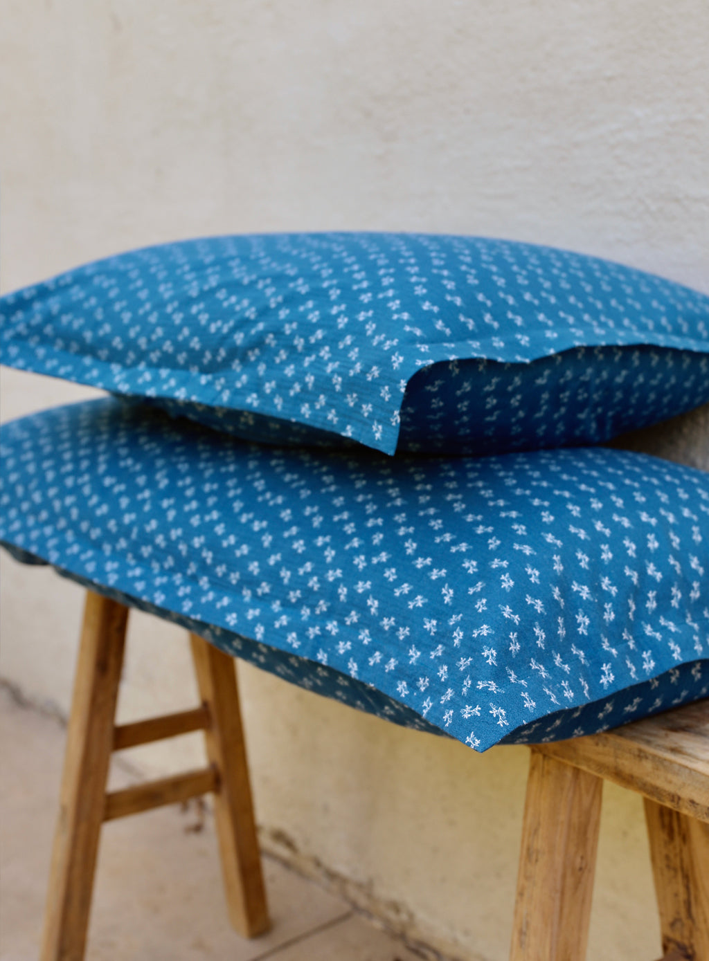 Pillow Cases - Indigo Floral