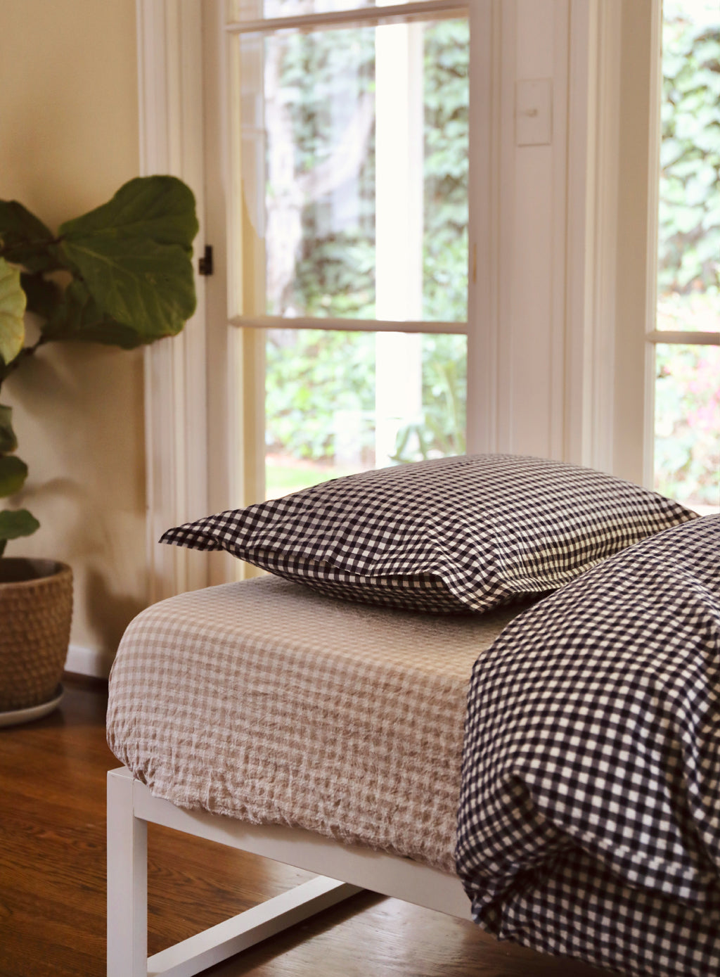 Bedding - Navy and White Check