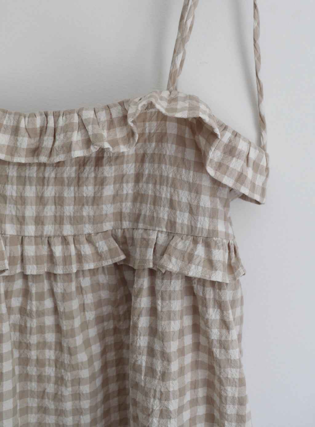 Patmos Dress - Oat Gingham