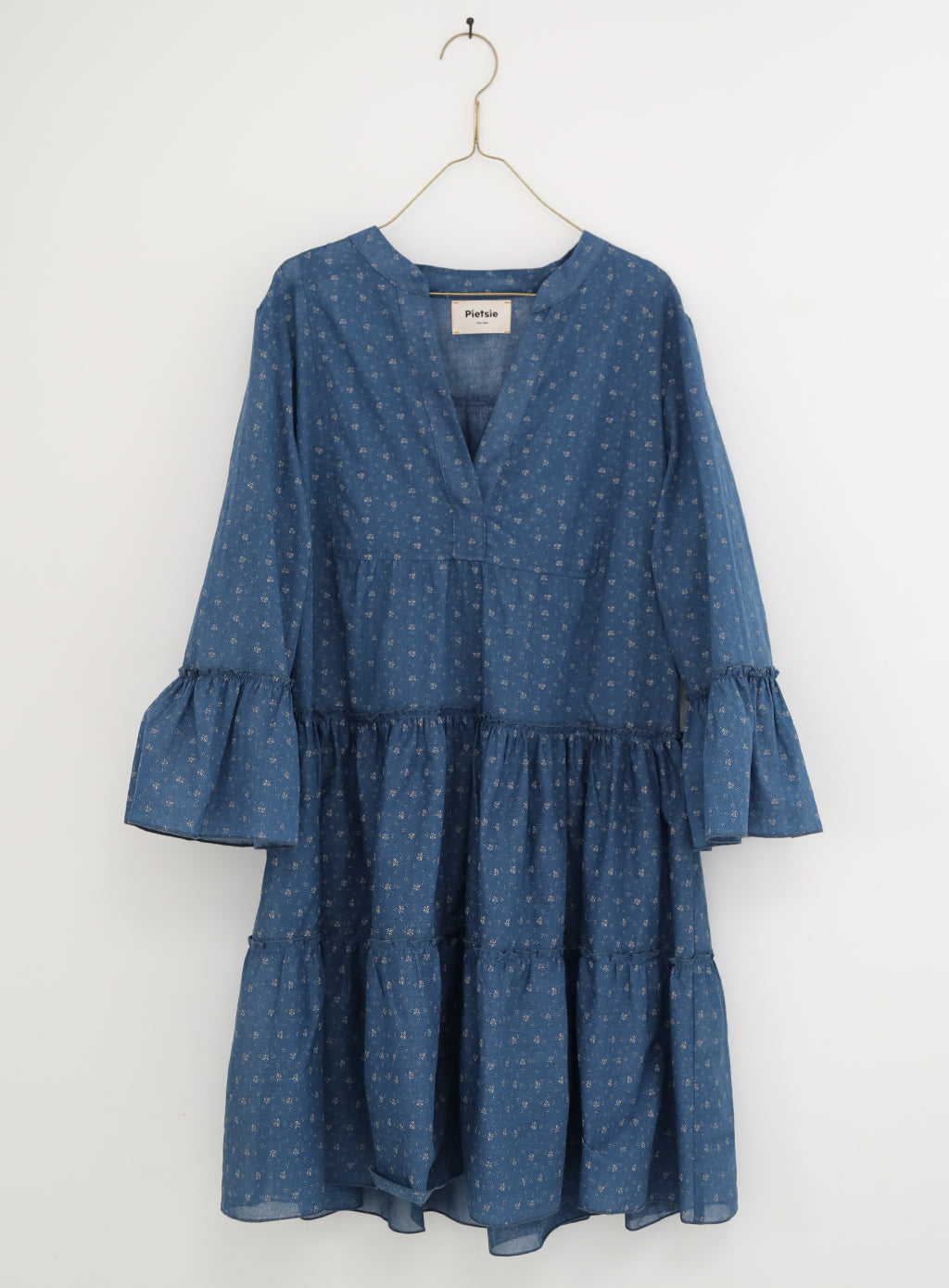 Petra Dress - Indigo Calico