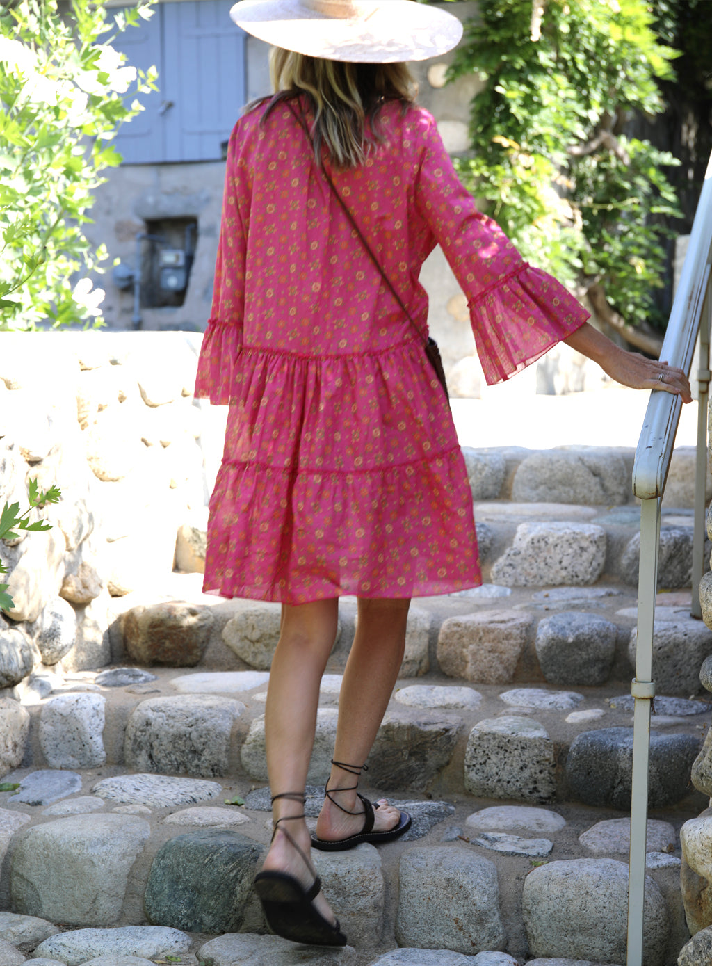 Petra Dress - Pink Flower