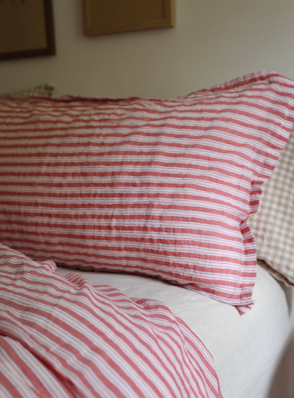 Bedding - Red &amp; White Multi Stripe