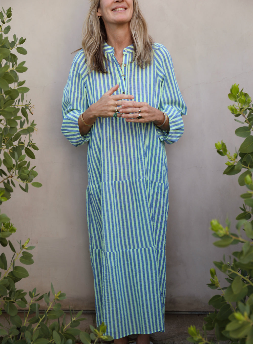 San Pancho Dress - Citrus Stripe