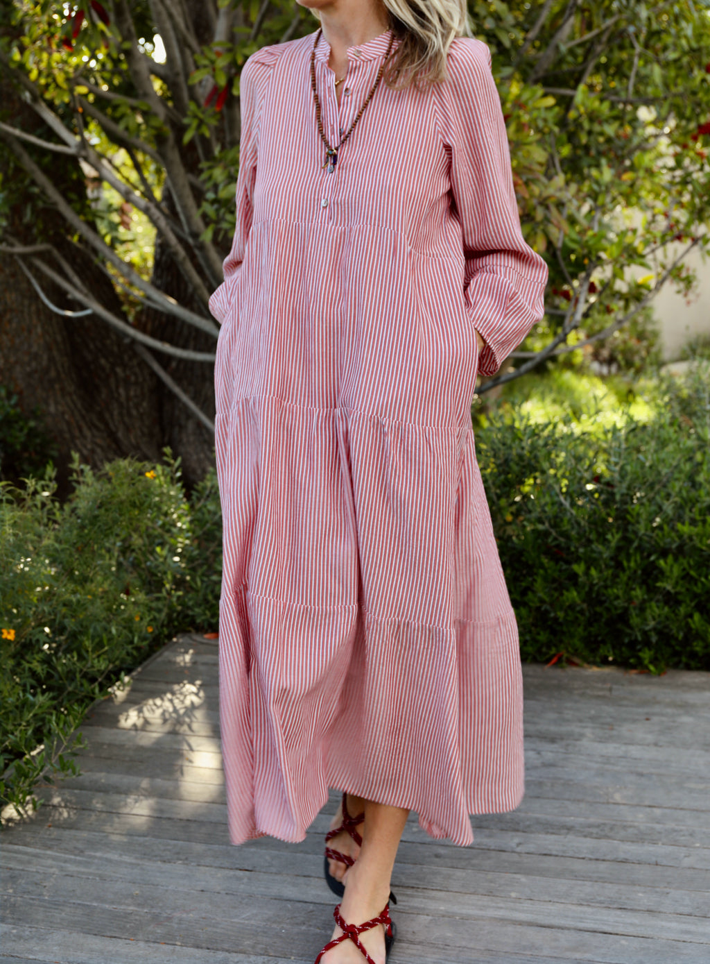 San Pancho Dress - Fez Stripe