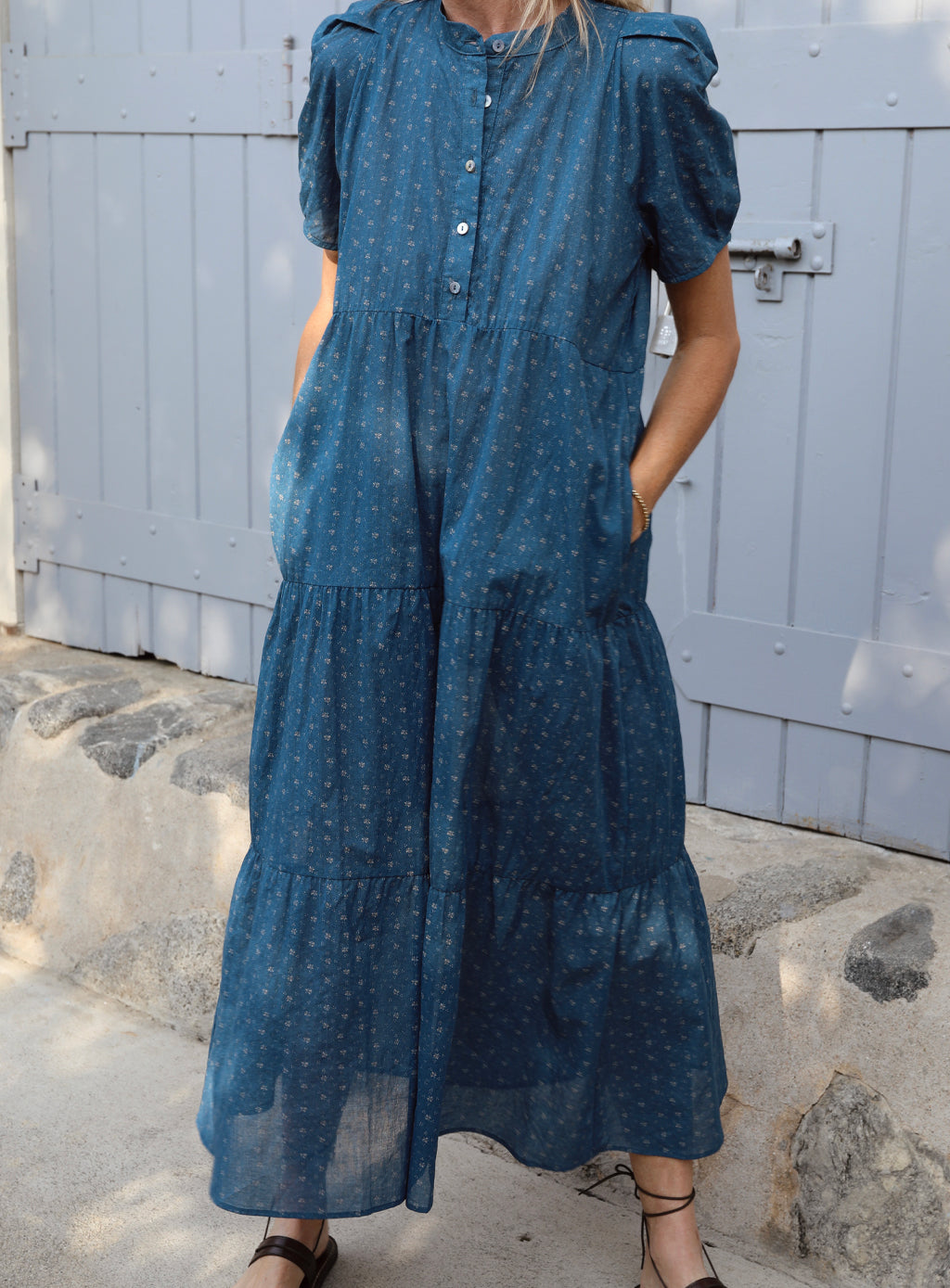 Todos Dress - Indigo Calico