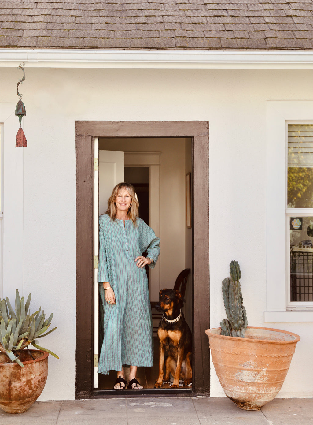 Tunis Caftan - Acacia Stripe