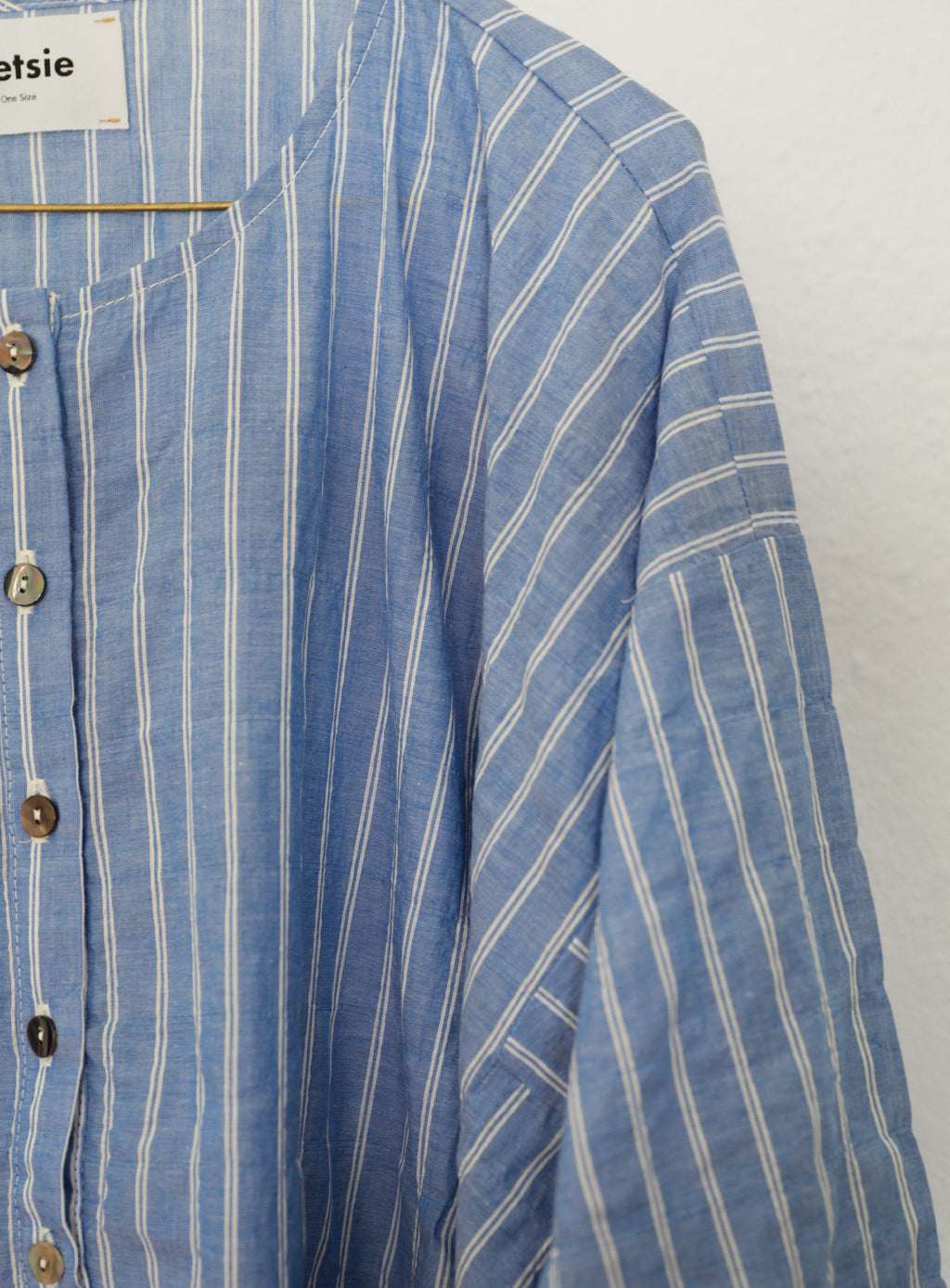 Tunis Caftan - Biarritz Blue Stripe