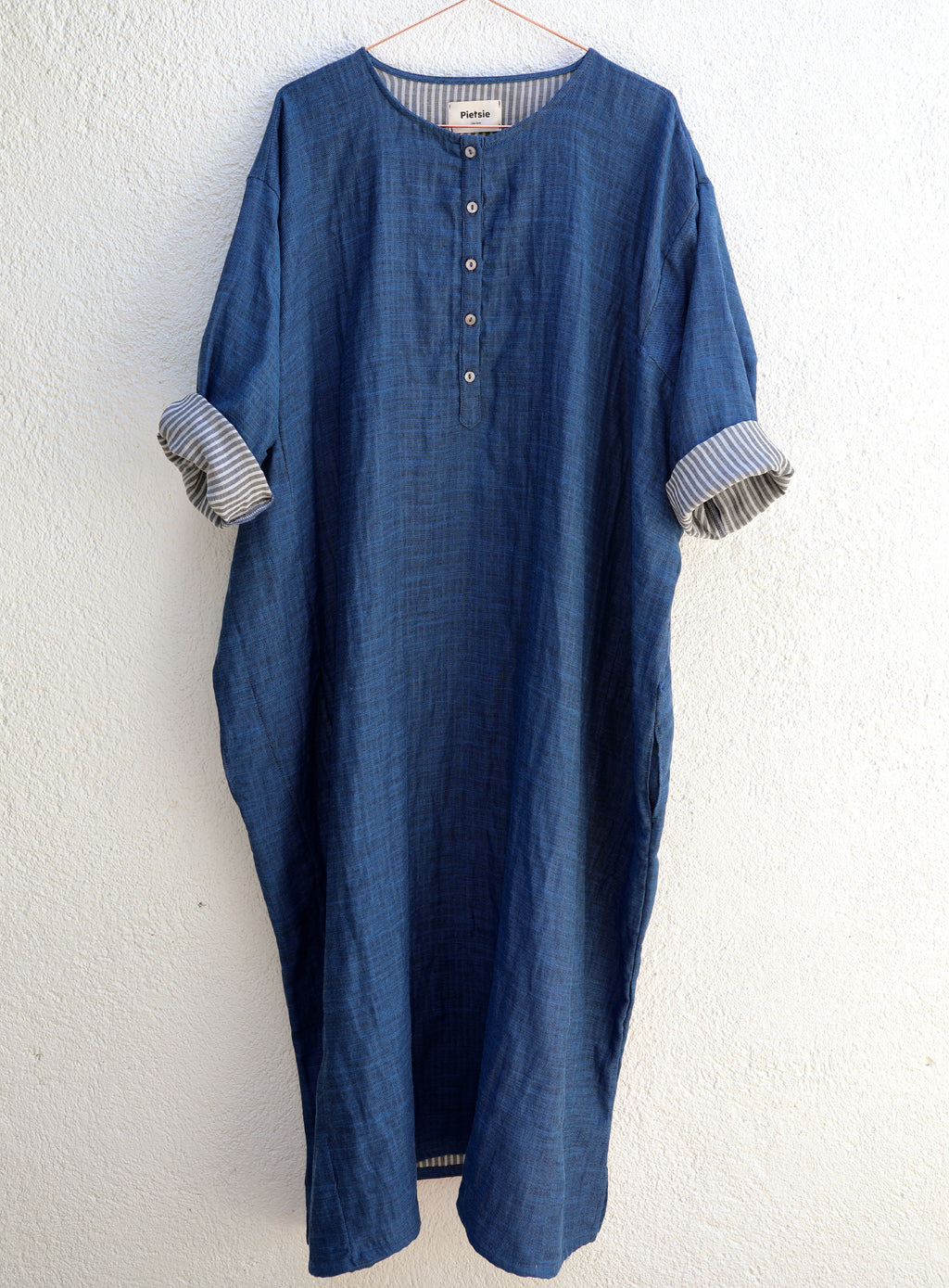 Tunis Caftan - Blue Double Gauze