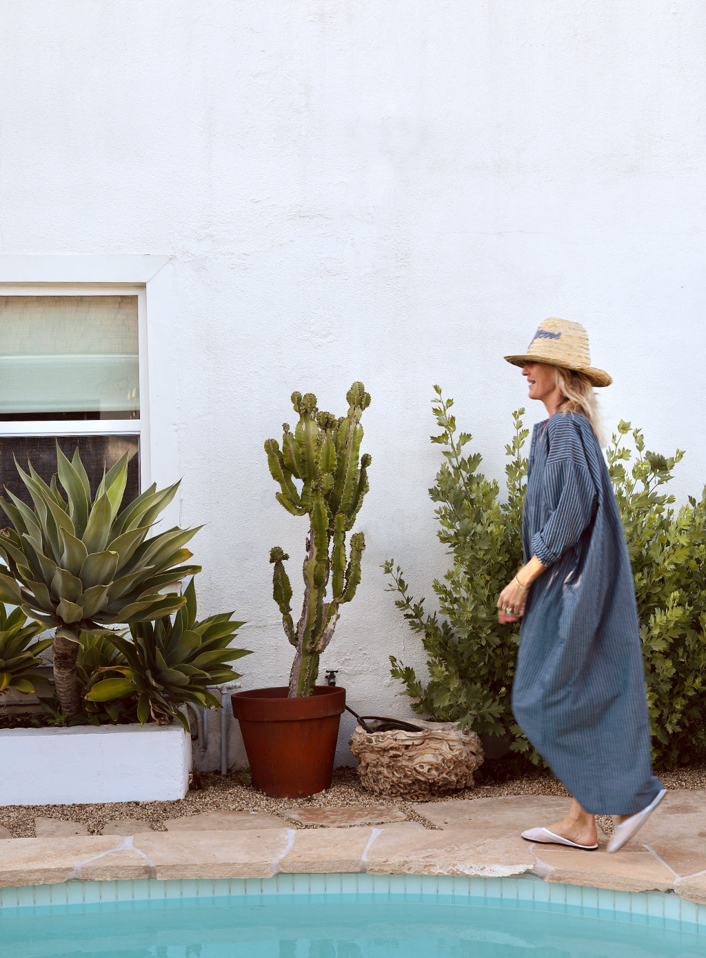 Tunis Caftan - Carbon Stripe