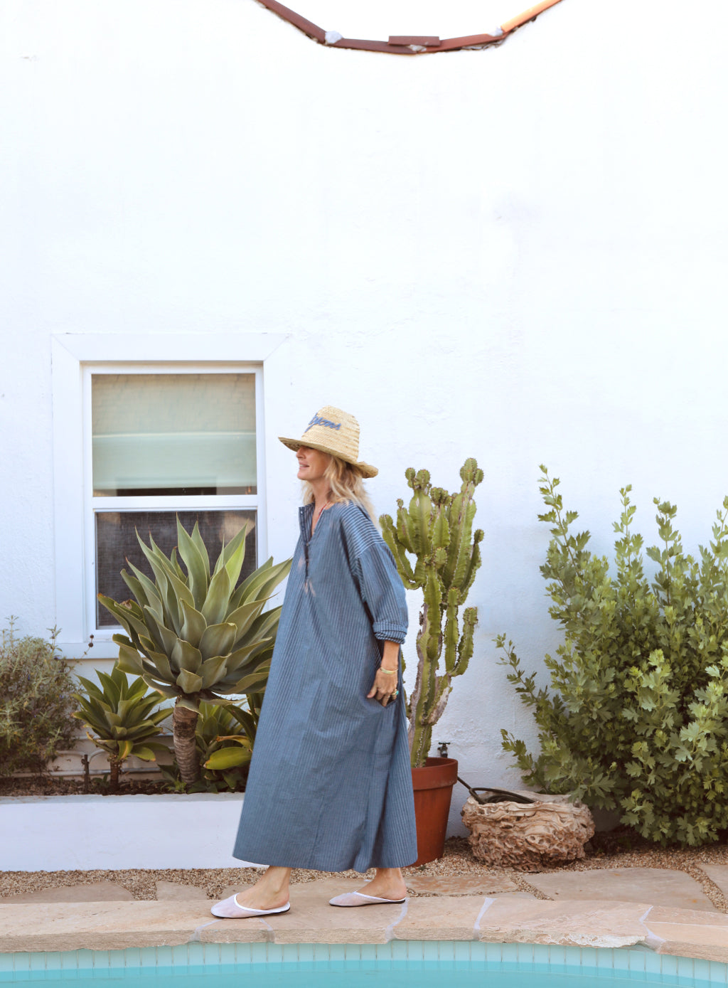 Tunis Caftan - Carbon Stripe