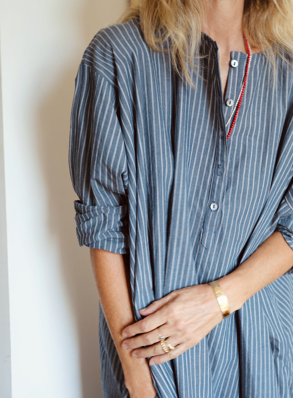Tunis Caftan - Carbon Stripe