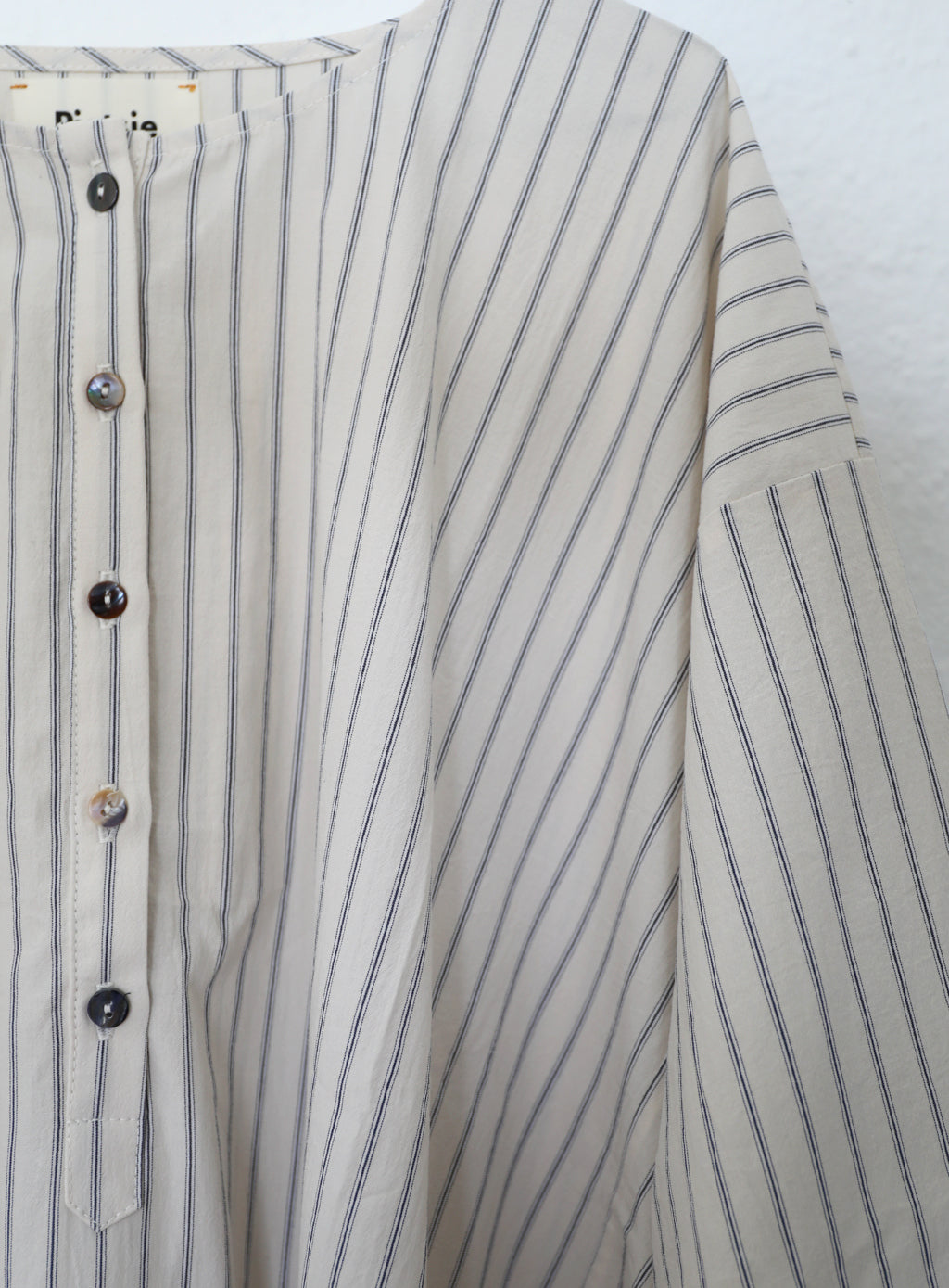 Tunis Caftan - Cream Ticking Stripe