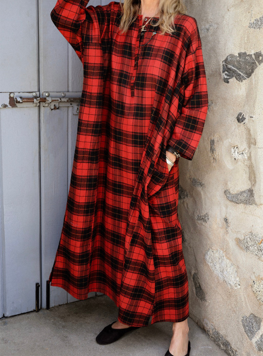Tunis Caftan - Fireside Tartan